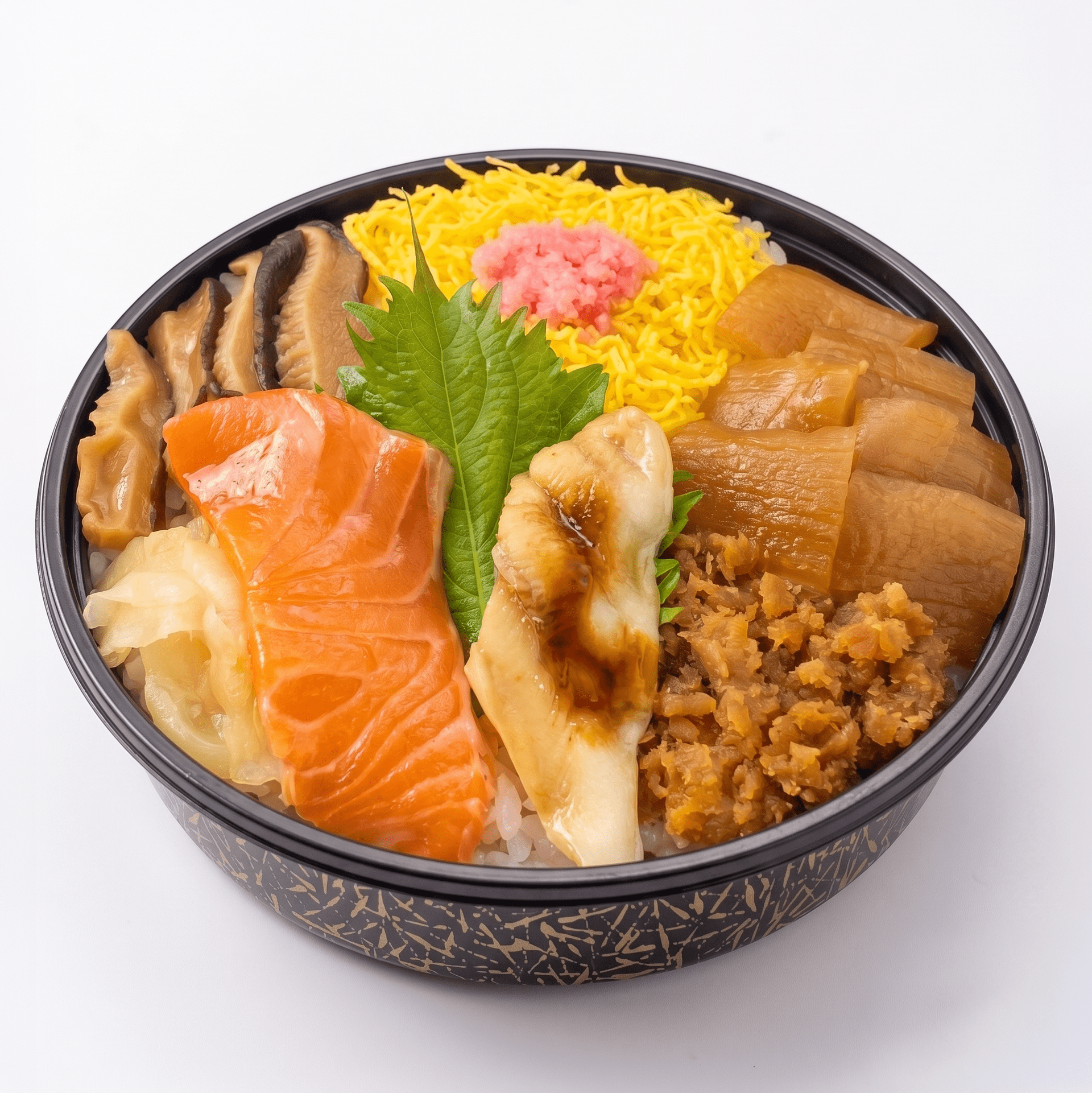 50,五目サーモン穴子丼