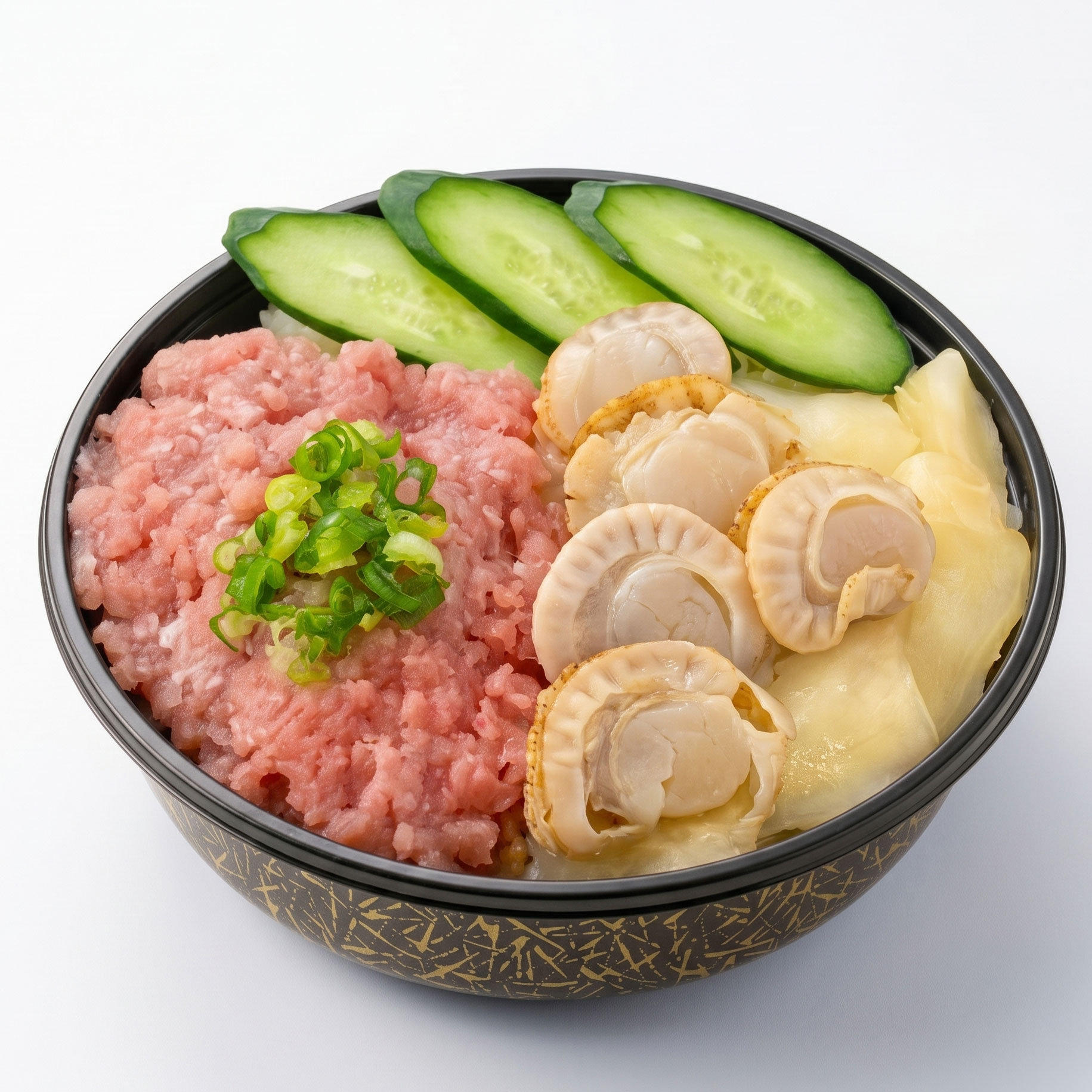 28,ねぎとろ、帆立丼